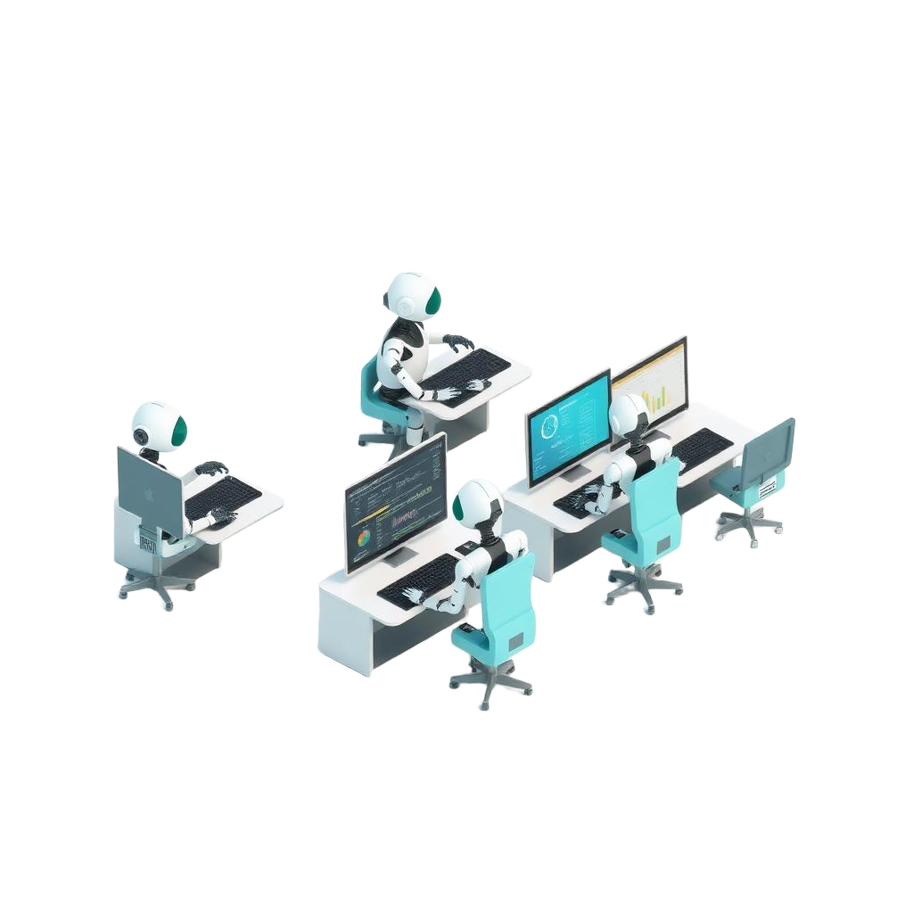 AI agents working together with human oversight